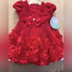 Baby Red dress 6-9 months
